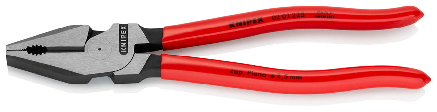 Knipex High Leverage Combination Pliers with pouch- red handle