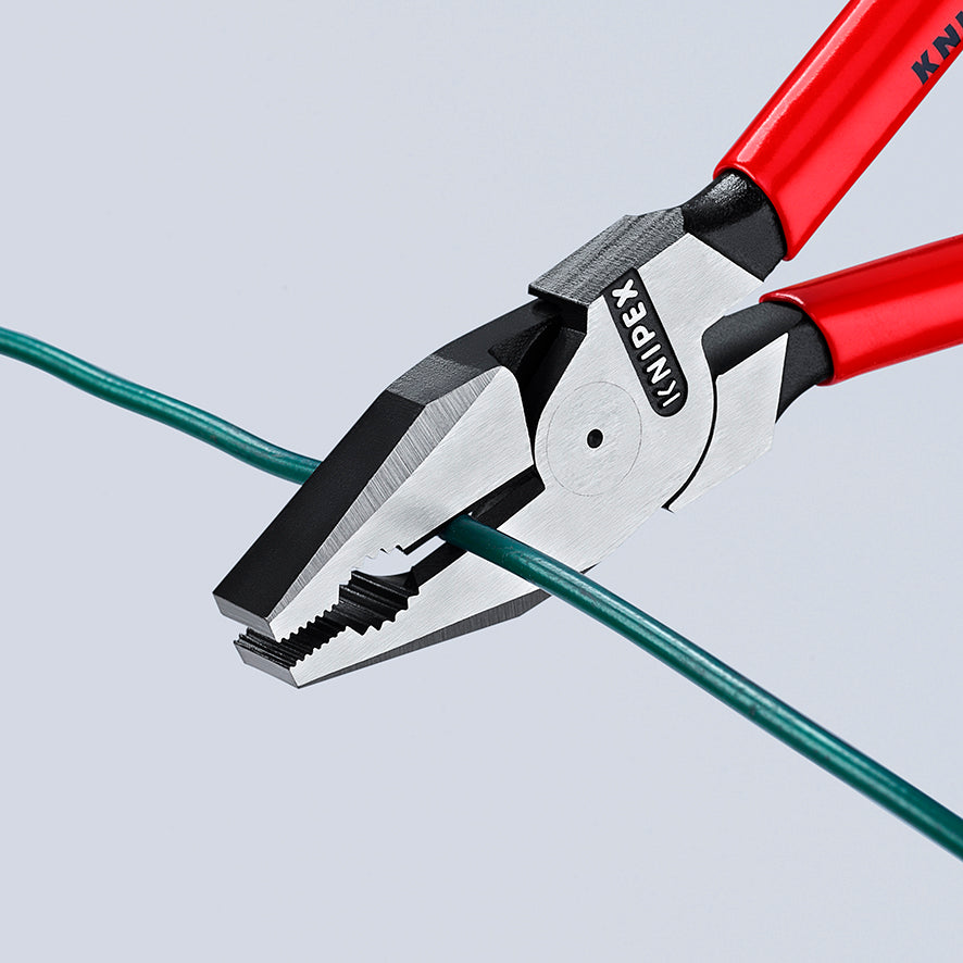 Knipex High Leverage Combination Pliers with pouch- red handle